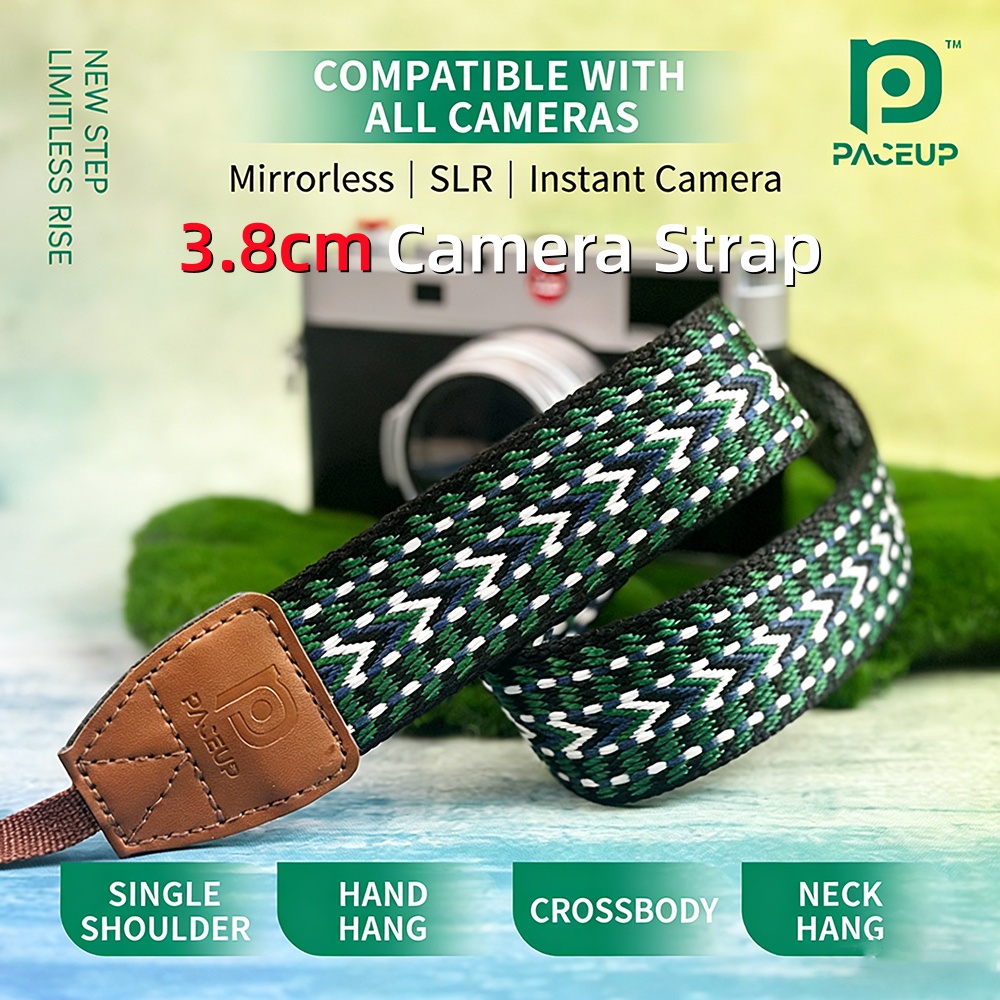 Canon Camera Eos R50 - Cinghia a tracolla vintage intrecciata da