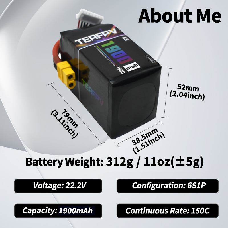 1/2 Pezzi Batteria Lipo TERFPV - Drone Racing Battery recensione e prezzo